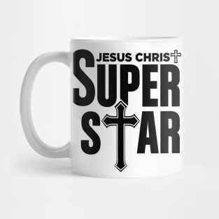 Christian Tshirt Design Jesus Christ Super Star Mug